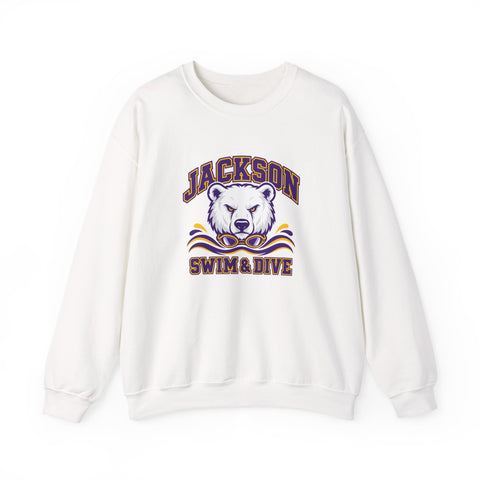Jackson Polar Bears Swim & Dive Mascot Crewneck Sweatshirt
