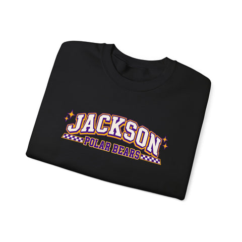 Jackson Polar Bears Checkerboard Spirit Crewneck