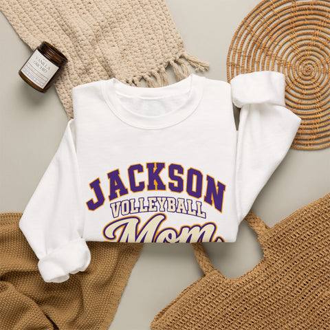 Jackson Polar Bears Volleyball Mom Crewneck