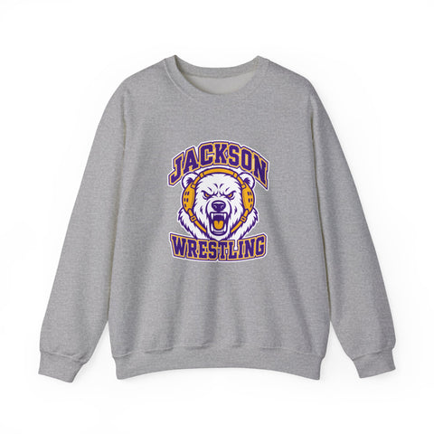 Jackson Polar Bears Wrestling Mascot Crewneck Sweatshirt