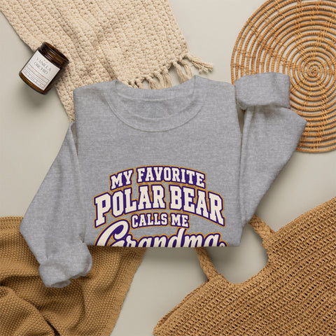 Jackson Polar Bears My Favorite Polar Bear Grandma Crewneck