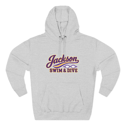 Jackson Polar Bears Swim & Dive Retro Wave Hoodie
