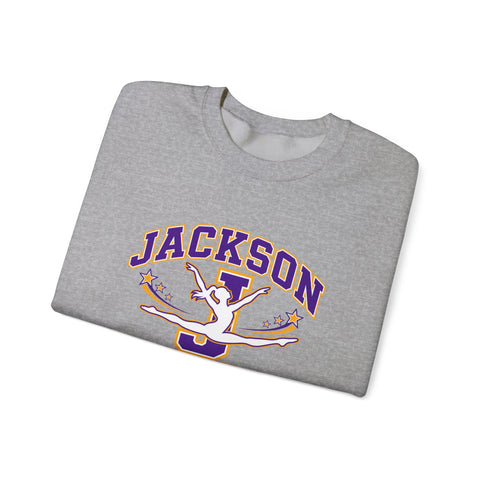 Jackson Polar Bears Gymnastics Varsity J Crewneck Sweatshirt