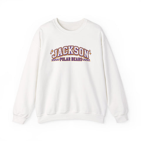 Jackson Polar Bears Checkerboard Spirit Crewneck