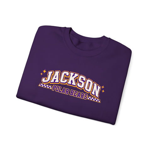 Jackson Polar Bears Checkerboard Spirit Crewneck