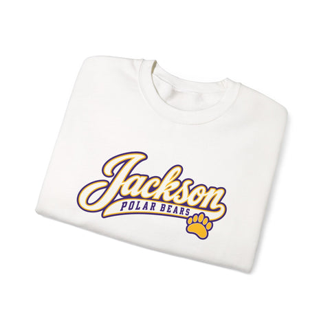 Jackson Polar Bears Classic Script Paw Crewneck