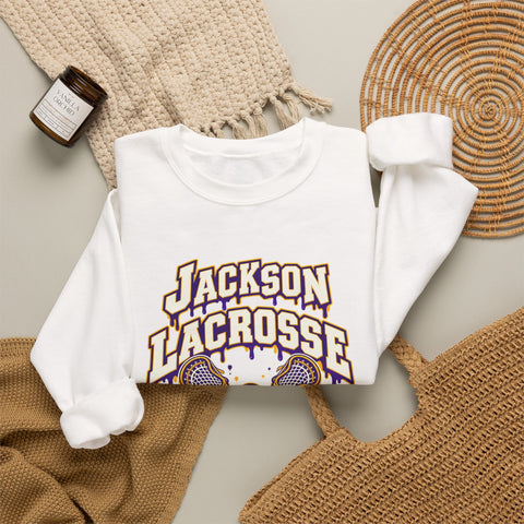 Jackson Polar Bears Lacrosse Drip Crewneck