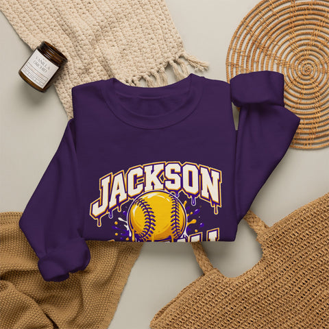 Jackson Polar Bears Softball Drip Crewneck