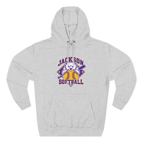 Jackson Polar Bears Softball Mascot Hoodie