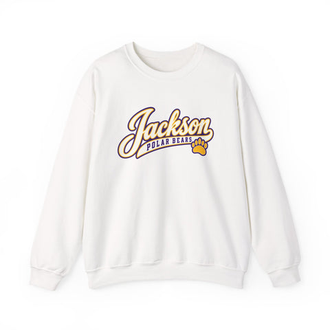 Jackson Polar Bears Classic Script Paw Crewneck