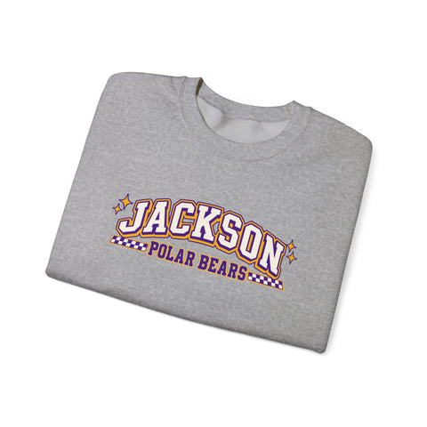 Jackson Polar Bears Checkerboard Spirit Crewneck