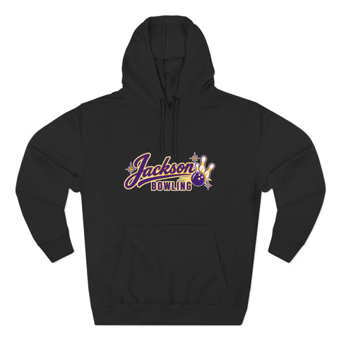 Jackson Polar Bears Bowling Retro Script Hoodie