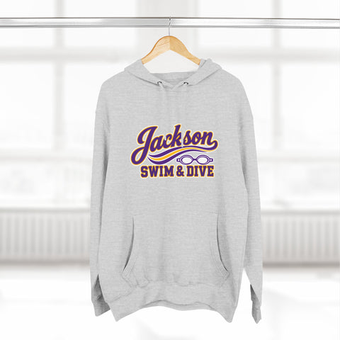 Jackson Polar Bears Swim & Dive Retro Wave Hoodie