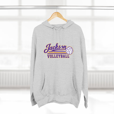 Jackson Polar Bears Volleyball Retro Script Hoodie