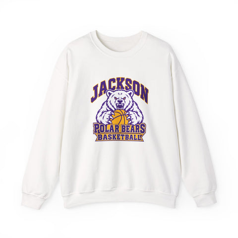 Jackson Polar Bears Basketball Mascot Crewneck Sweatshirt