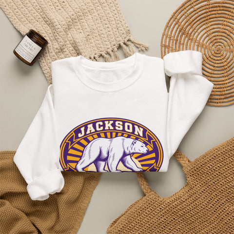 Jackson Polar Bears Heritage Bear Badge Crewneck