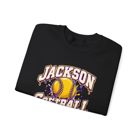 Jackson Polar Bears Softball Drip Crewneck