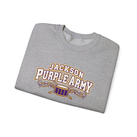 Jackson Polar Bears Purple Army Band Crewneck