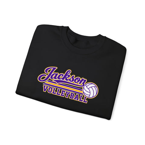 Jackson Polar Bears Volleyball Retro Script Crewneck Sweatshirt