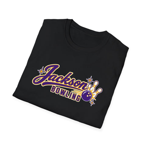 Jackson Polar Bears Bowling Retro Script T-Shirt