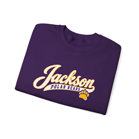 Jackson Polar Bears Classic Script Paw Crewneck