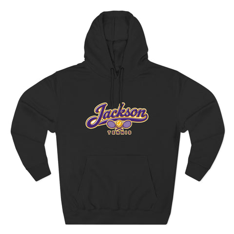 Jackson Polar Bears Tennis Retro Script Hoodie