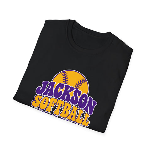 Jackson Polar Bears Softball Retro Type T-Shirt