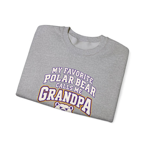 Jackson Polar Bears My Favorite Polar Bear Grandpa Crewneck