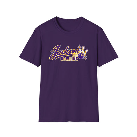 Jackson Polar Bears Bowling Retro Script T-Shirt
