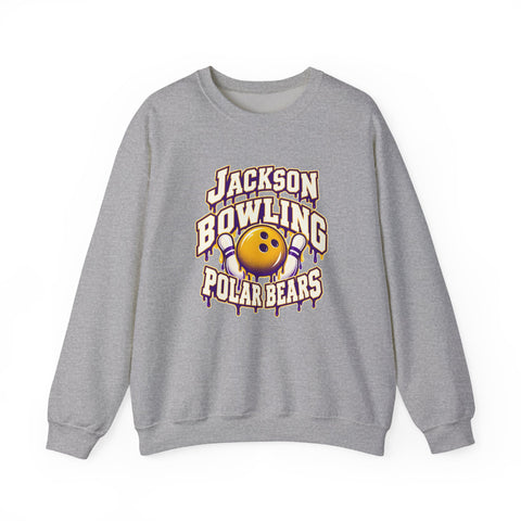 Jackson Polar Bears Bowling Drip Crewneck