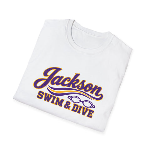 Jackson Polar Bears Swim & Dive Retro Wave T-Shirt