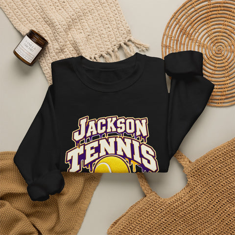 Jackson Polar Bears Tennis Drip Crewneck