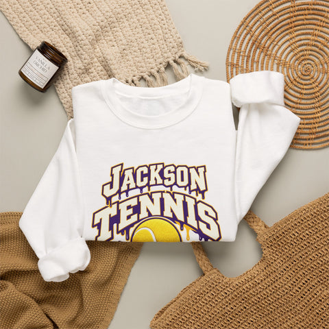 Jackson Polar Bears Tennis Drip Crewneck