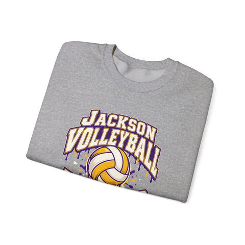 Jackson Polar Bears Volleyball Drip Crewneck