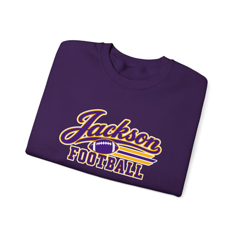 Jackson Polar Bears Football Retro Script Crewneck Sweatshirt