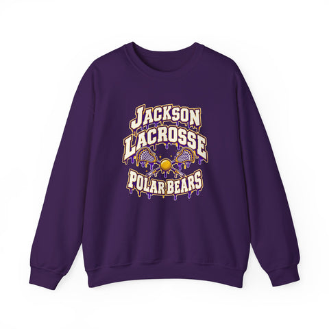 Jackson Polar Bears Lacrosse Drip Crewneck