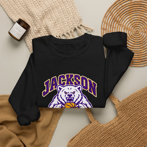 Jackson Polar Bears Basketball Mascot Crewneck Sweatshirt