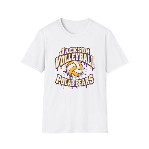 Jackson Polar Bears Volleyball Drip T-Shirt