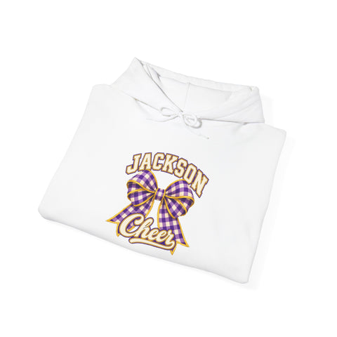 Jackson Polar Bears Cheerleading Gingham Bow Hoodie