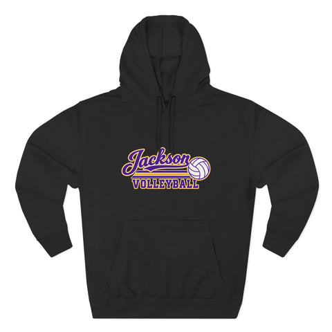 Jackson Polar Bears Volleyball Retro Script Hoodie