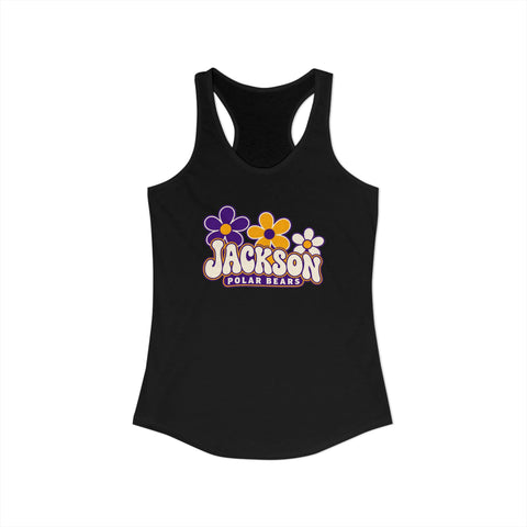 Jackson Polar Bears Women’s Retro Daisies Racerback Tank