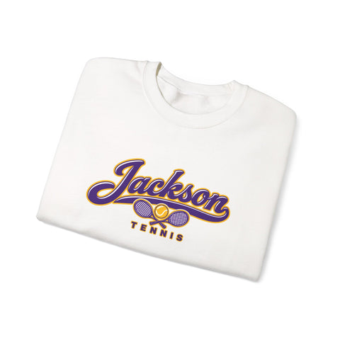 Jackson Polar Bears Tennis Retro Script Crewneck Sweatshirt