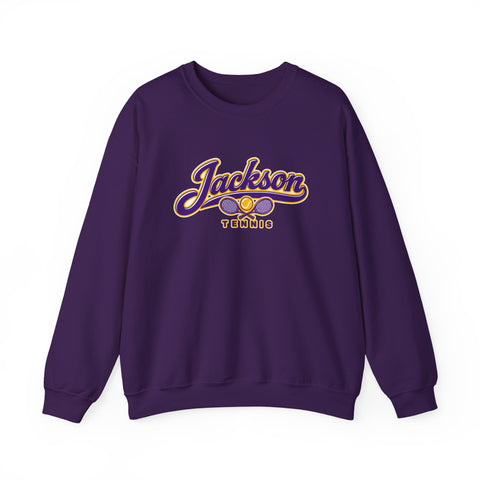 Jackson Polar Bears Tennis Retro Script Crewneck Sweatshirt