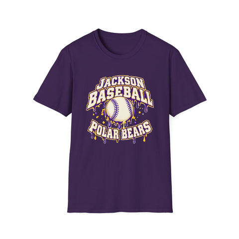 Jackson Polar Bears Baseball Drip T-Shirt
