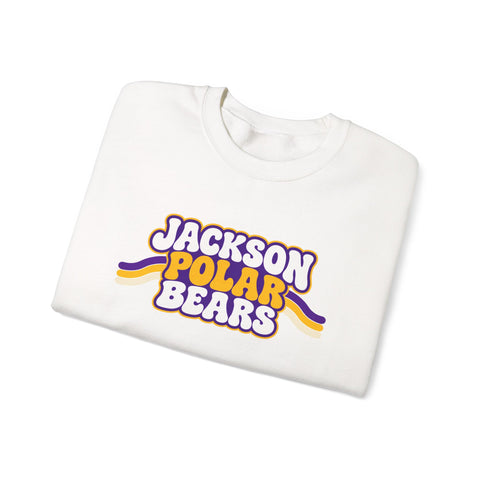 Jackson Polar Bears Retro Stripe Crewneck