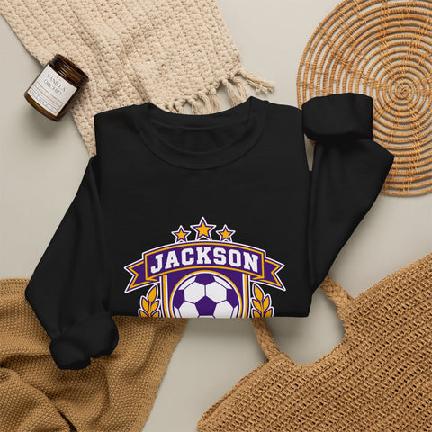 Jackson Polar Bears Soccer Retro Crest Crewneck Sweatshirt