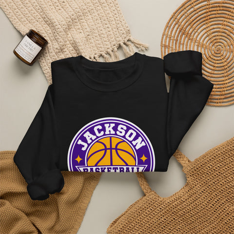 Jackson Polar Bears Basketball Retro Badge Crewneck Sweatshirt