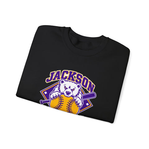 Jackson Polar Bears Softball Mascot Crewneck Sweatshirt