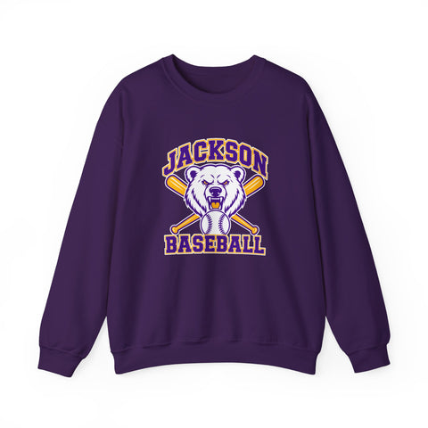 Jackson Polar Bears Baseball Mascot Crewneck Sweatshirt