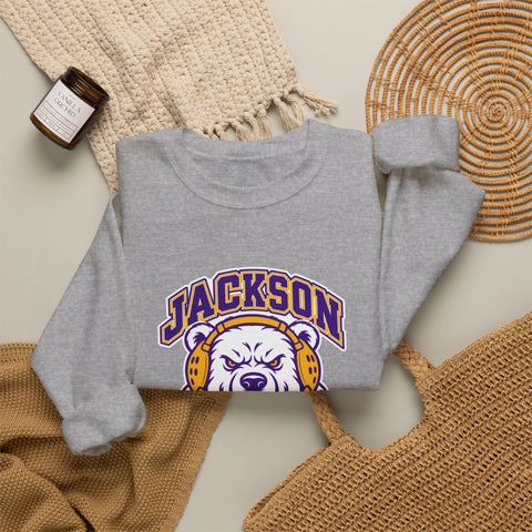 Jackson Polar Bears Wrestling Mascot Crewneck Sweatshirt